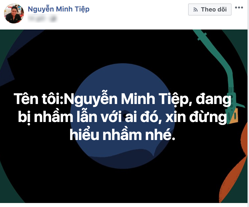 Diễn viên Minh Tiệp bức xúc vì bị nhầm với BTV cùng tên bị tố bạo hành em vợ nhiều năm